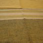 Coarse weave striped tablecloth 60 inches mustard olive tones excellent retro vintage hc2597