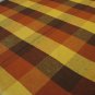 Retro checked tablecloth cotton unused vintage hc2603