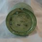 Retro wheel thrown bullet shaped pottery vase mottled green glaze vintage hc2604