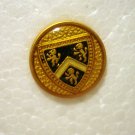 7 Gold tone metal buttons shields lions 15mm shank backs sewing crafts hc2607
