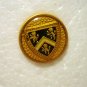 7 Gold tone metal buttons shields lions 15mm shank backs sewing crafts hc2607