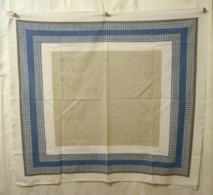 Eames era menswear print tablecloth classic 1950s vintage linens hc1335