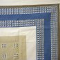 Eames era menswear print tablecloth classic 1950s vintage linens hc1335