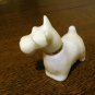 Avon Westie or Scottie dog perfume bottle white used hc2623