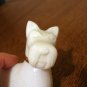 Avon Westie or Scottie dog perfume bottle white used hc2623