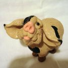 Pete Apsit 1993 plaster pig figurine painted humorous signed vintage hc2630