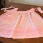 Tangerine embroidered gingham check apron hostess style perfect vintage hc2649