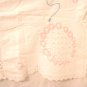 Antique embroidered dresser scarf crocheted lace edge hc2650