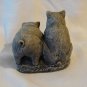 2 Pigs Mt. St. Helens volcanic ash figurine pre-owned hc2681