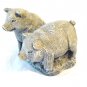 2 Pigs Mt. St. Helens volcanic ash figurine pre-owned hc2681