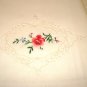 Pair white cotton pillow cases hand embroidery detail standard unused with tags preowned hc2688