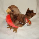 Early the robin 1997 Ty Beanie Baby toy retired mint hc2697