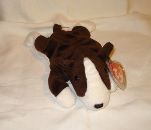 Bruno the dog 1997 Ty Beanie Baby toy retired mint hc2700