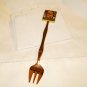 Year of the Tiger gold plated decorative fork unused hc2763