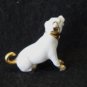Antique miniature dog figurine like RCA Nipper china with gold hc2770