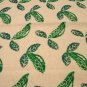 Hand stenciled peas in pod tea kitchen towel cotton exc preowned hc2830