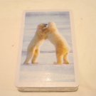 Polar bears in snow deck of playing cards sealed in package hc2867
