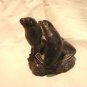WE 2 seals Wolf Originals soapstone figurine handmade signed hc2873
