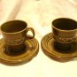 Beswick England Zorba cream sugar 2 cups saucers 1970 hc1135