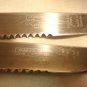 Marvo Live Edge Steakmates 4 steak knives stainless Bakelite faux stag handles vintage hc2880