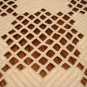 Hardanger embroidery doily table mat white excellent vintage hc2882