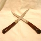 2 Steakmaster steak knives stainless Bakelite handles vintage hc2887