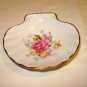 Limoges LEC France porcelain scallop shell dish floral motif gold trim perfect hc2903
