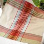 4 Large plaid dinner napkins all cotton unused with tags Danica  hc2958