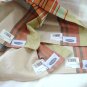 4 Large plaid dinner napkins all cotton unused with tags Danica hc2958
