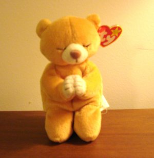Hope the praying bear 1998 Ty Beanie Baby toy retired mint hc2963