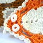 2 Fish shaped hand crocheted potholders heat pads excellent hc2967