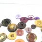 Lot of 35 mixed plastic buttons neutrals vintage hc2970