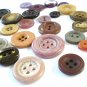 Lot of 35 mixed plastic buttons neutrals vintage hc2970