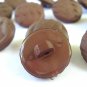 Lot of 16 molded plastic buttons brown chevron vintage hc2975
