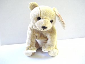 Almond the tan bear 1999 Ty Beanie Baby toy retired mint hc2976