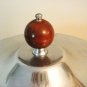Buenilum 3 piece casserole divided Pyrex liner wood knob mid century vintage hc2977