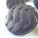 Lot of 7 molded plastic buttons shank back 2 sizes dark smoke vintage hc2984