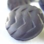 Lot of 7 molded plastic buttons shank back 2 sizes dark smoke vintage hc2984