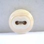 Lot of 5 molded plastic buttons 2 hole ivory Lady Fashion on card vintage hc2985