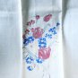 Floral printed linen hand guest towel tulips corn flowers vintage hc2996