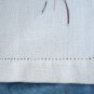 Floral printed linen hand guest towel tulips corn flowers vintage hc2996