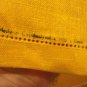 Tulip Time in Bowral embroidery stamped linen towel orange threadwork hem unused vintage hc3006