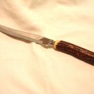 Cutron steak knife stainless faux stag Bakelite handle vintage hc3221 Cutron steak knife stainless faux stag Bakelite handle vintage hc3221
