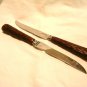 Westall Richardson steak knives stainless faux stag Bakelite handles vintage hc3222