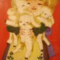 Embroidered boucle picture Mary and her lambs framed AL1035