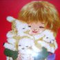 Embroidered boucle picture Mary and her lambs framed AL1035