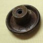 Vintage 2 stamped brass door drawer pulls with faceplates and screws hc3227