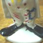 Flambro cold painted clown figurine red hat and umbrella porcelain vintage hc3275