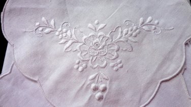 Whitework toast cover or rolls bread basket liner cotton vintage hc3305