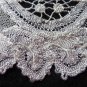 Silken net lace doily Battenburg lace oval antique netlace hc3308